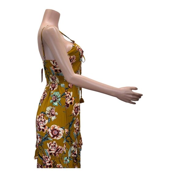 Xhilaration Women Maxi Sundress SZ S Floral Ruffle Tiered Strappy Sleeveless NWT - Picture 3 of 12